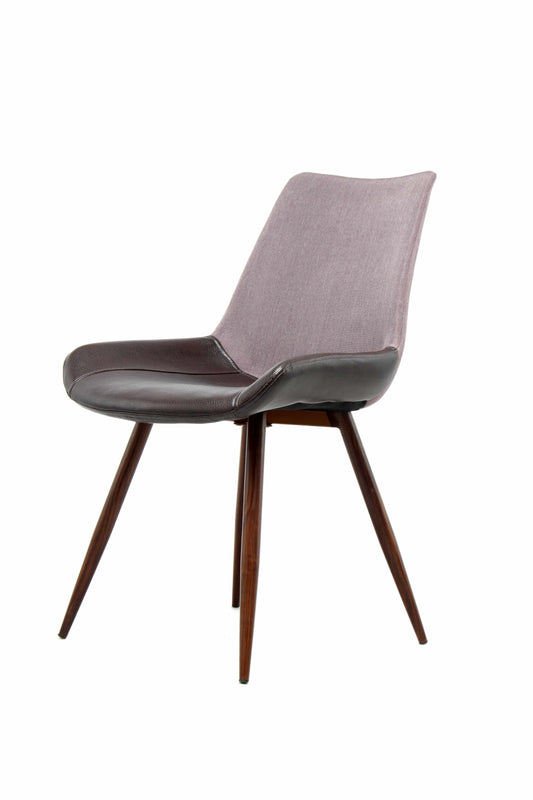 Stuhl Evergreen 110 2er-Set Violett / Dunkelbraun