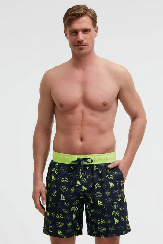 CAMP DAVID Badehose mit All Over Print