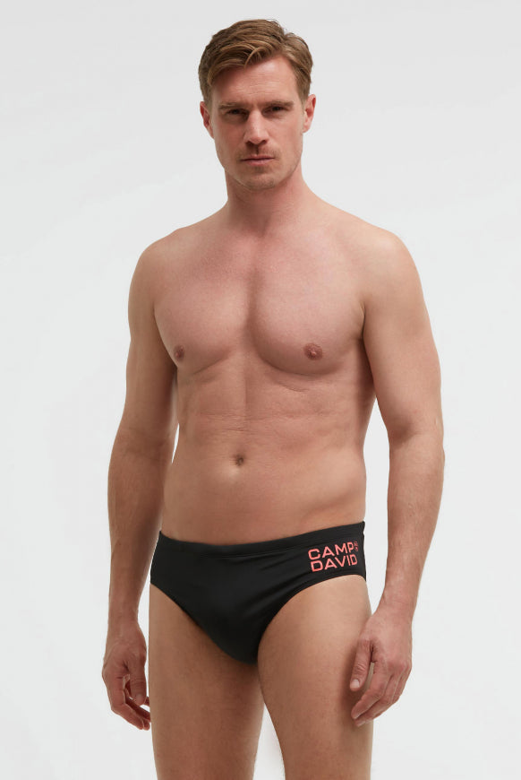 CAMP DAVID Badeslip mit Logo Print