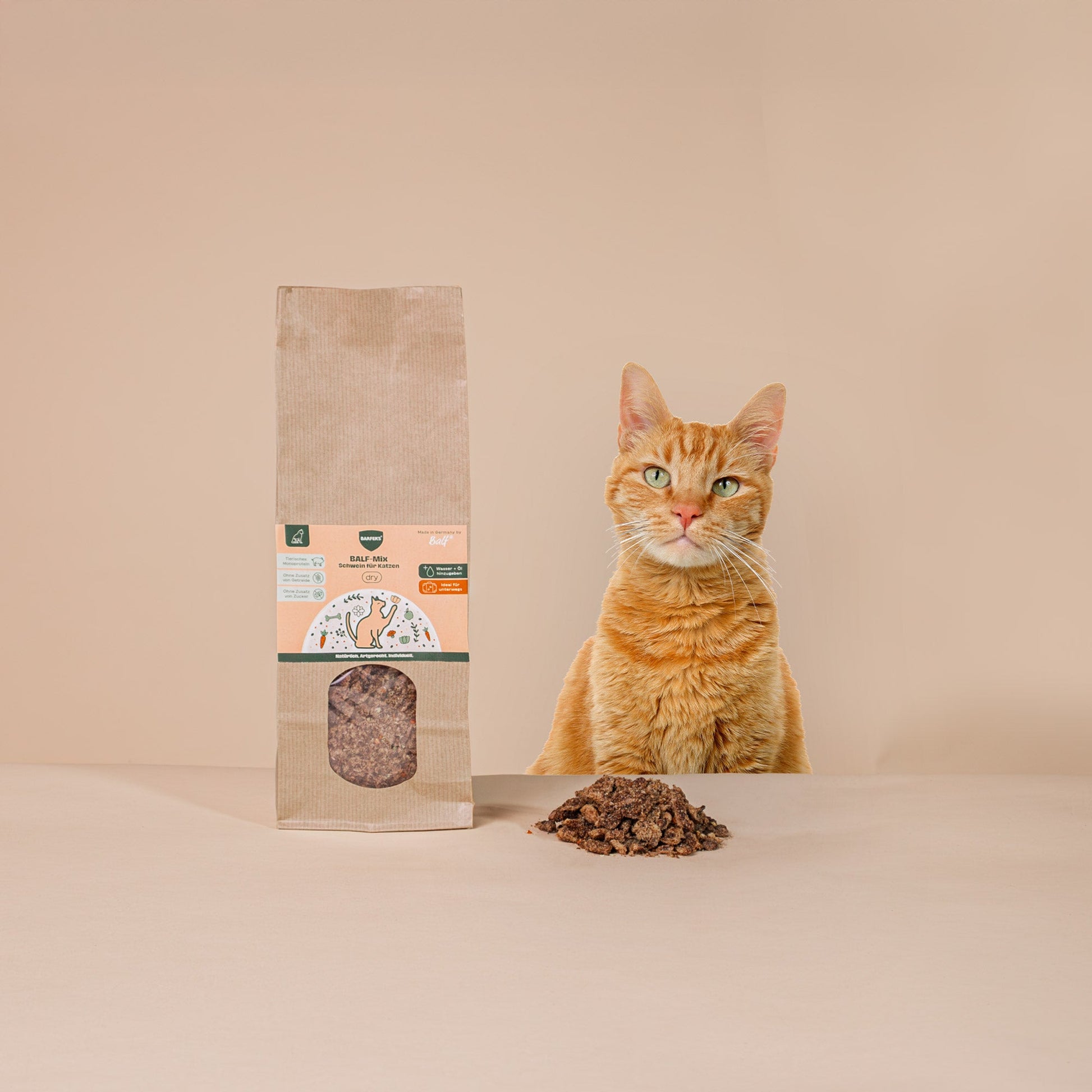BARFER'S Für den Urlaub  - BALF-Mix Schwein für Katzen