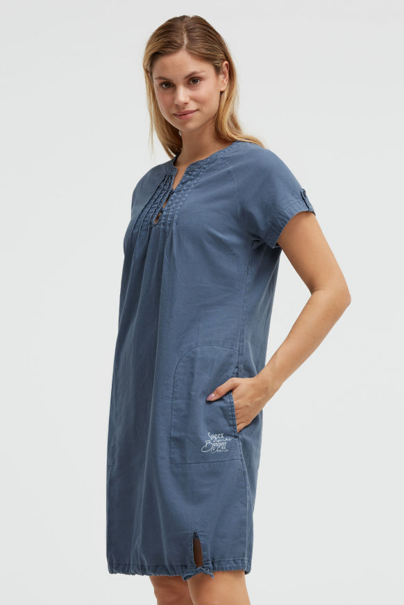 SOCCX Ballonkleid aus Leinenmix