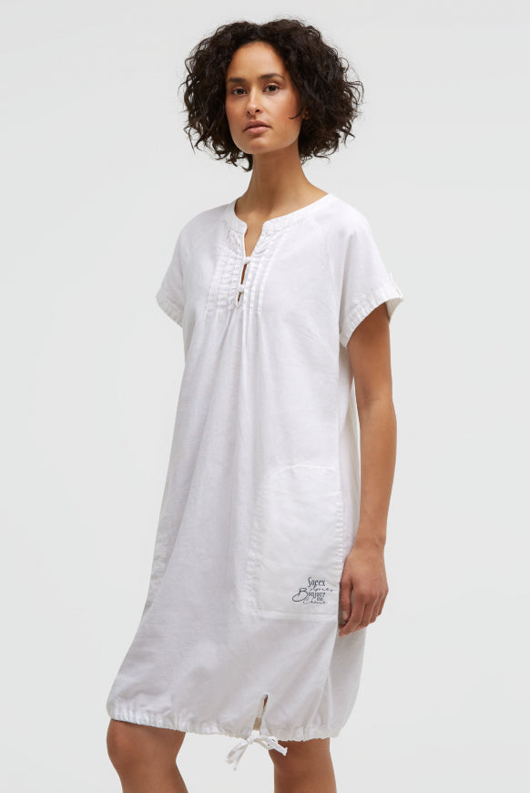 SOCCX Ballonkleid aus Leinenmix