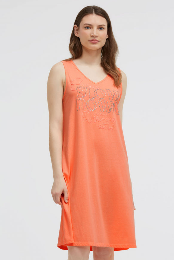 SOCCX Basic Beach-Kleid mit Artwork