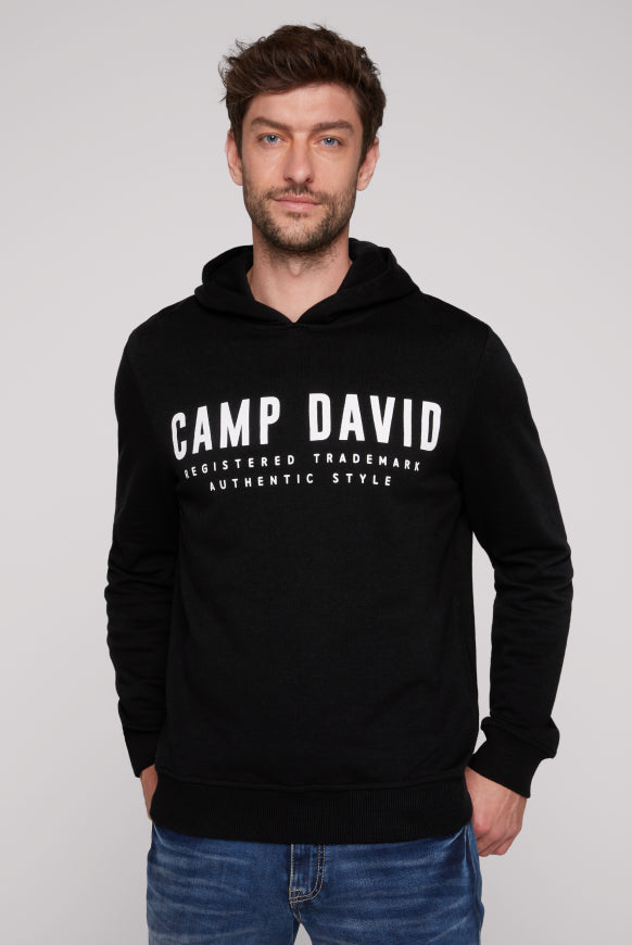 CAMP DAVID Basic Hoodie mit Logo Print
