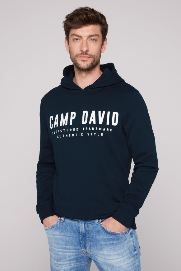 CAMP DAVID Basic Hoodie mit Logo Print