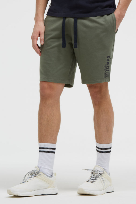 CAMP DAVID Basic Sweatshorts mit Label Print