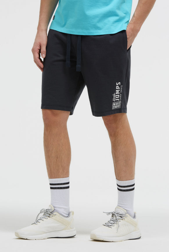 CAMP DAVID Basic Sweatshorts mit Label Print