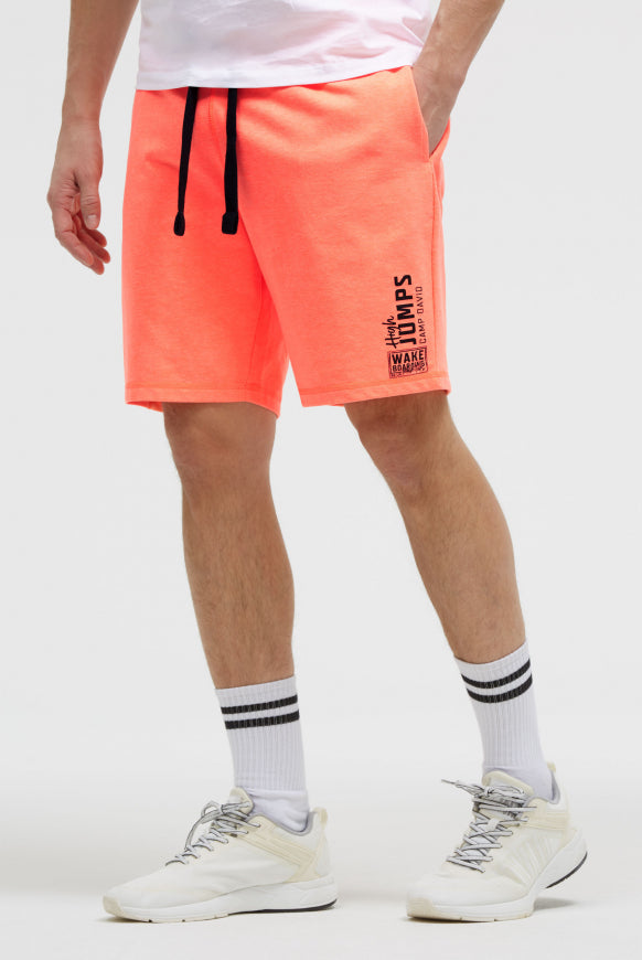 CAMP DAVID Basic Sweatshorts mit Label Print