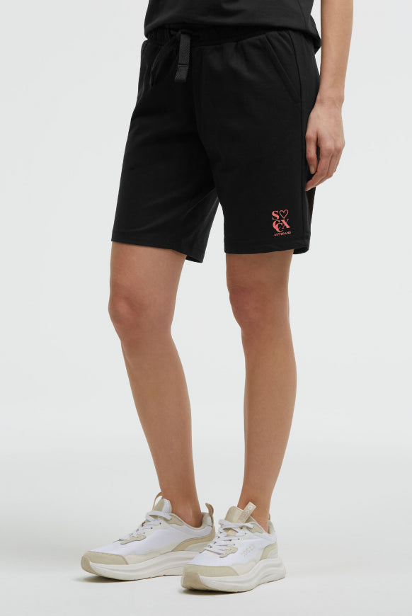 SOCCX Basic Sweatshorts mit Logo Print