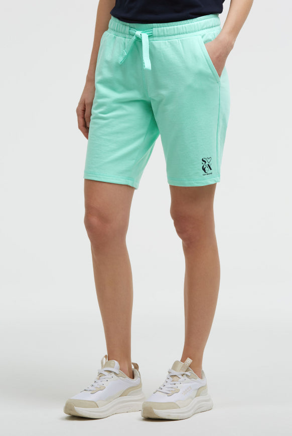 SOCCX Basic Sweatshorts mit Logo Print