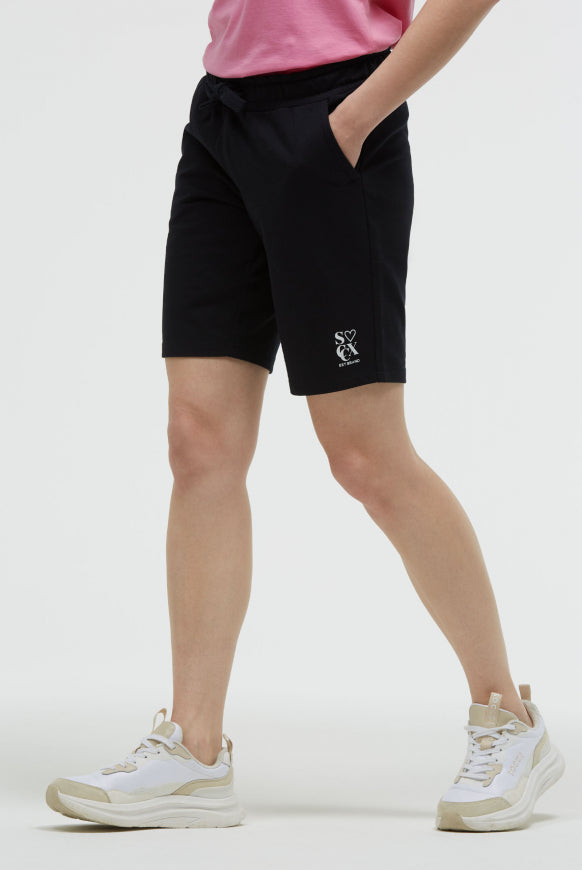 SOCCX Basic Sweatshorts mit Logo Print