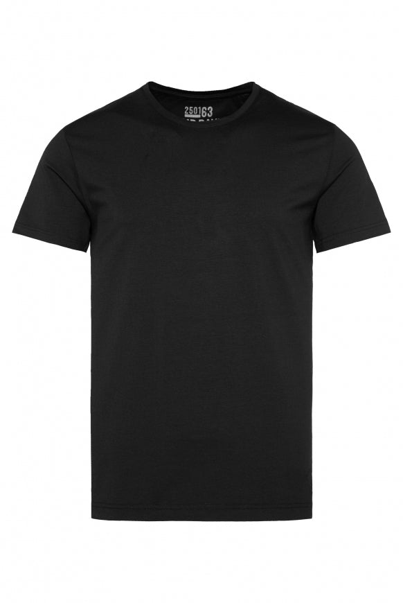 CAMP DAVID Basic T-Shirt mit Rundhalsausschnitt - black