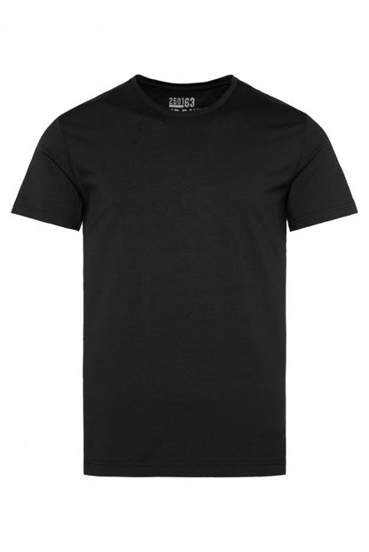 CAMP DAVID Basic T-Shirt mit Rundhalsausschnitt - black