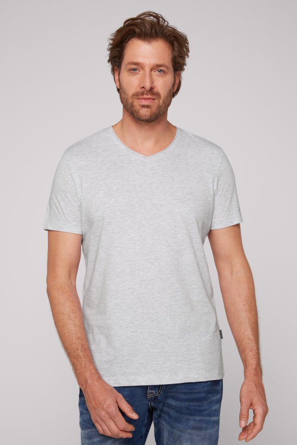 CAMP DAVID Basic T-Shirt V-Neck 2er-Pack
