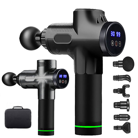 Fascial Waist and Back Massager High-Frequency Vibration Muscle Relaxation Electric Shoulder Massage Gun