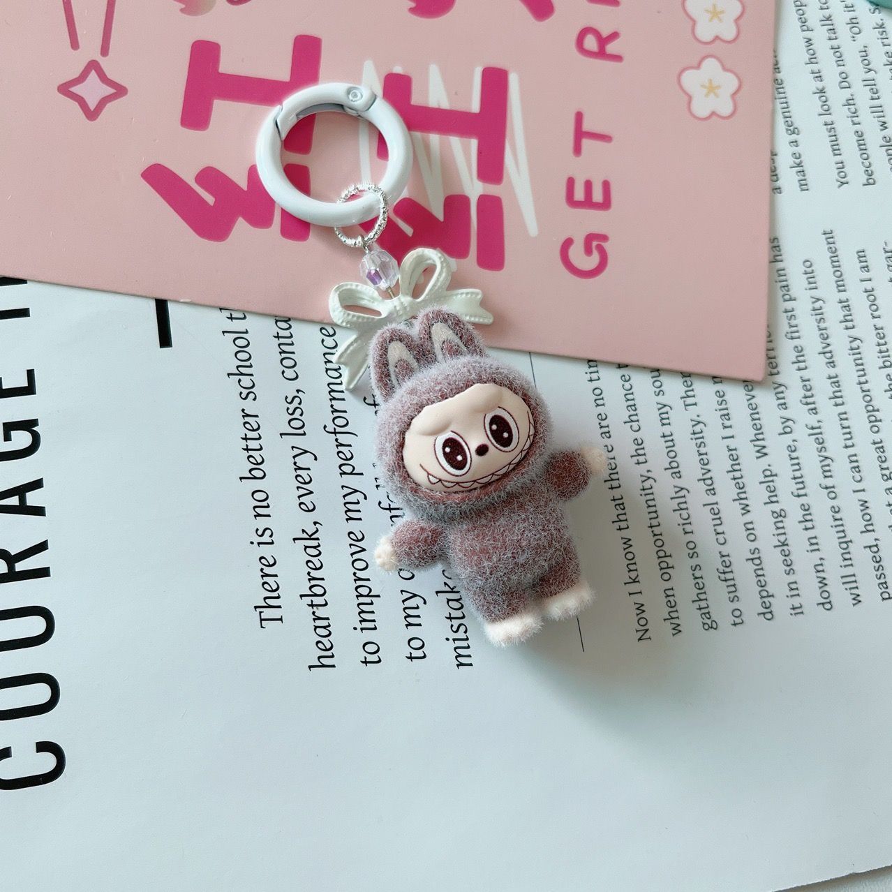 Labu Plüsch Schlüsselanhänger Neu 4,5CM Kreativer Plüsch Geschenk Anhänger Taschenanhänger
