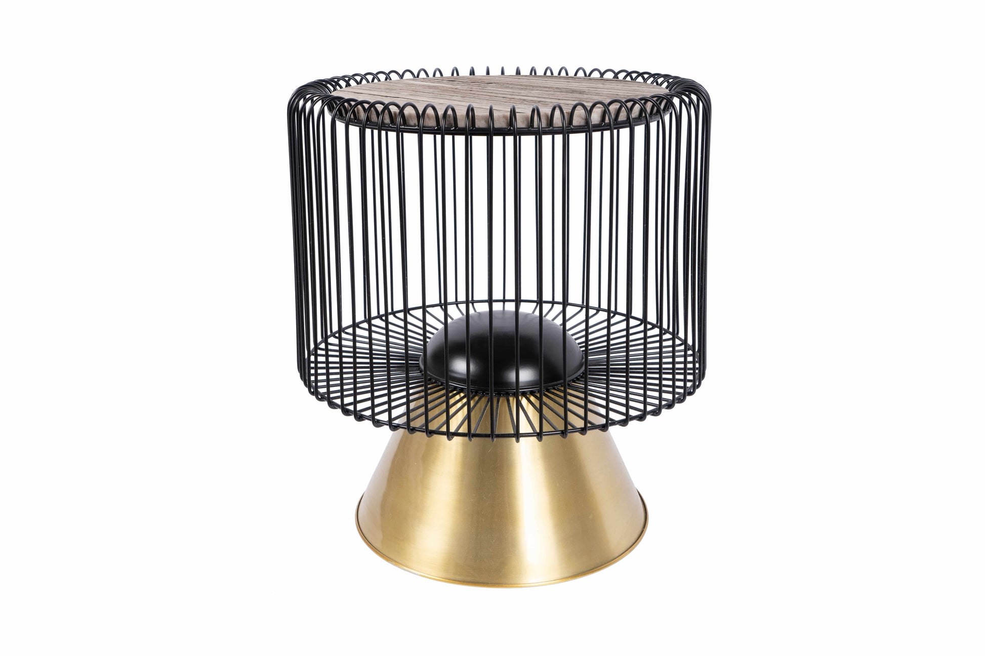 Beistelltisch Malibu 125 Weiß / Schwarz / Silber