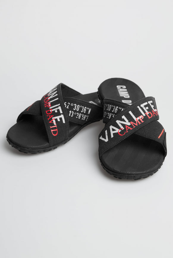 CAMP DAVID Beach Slipper mit Label Prints