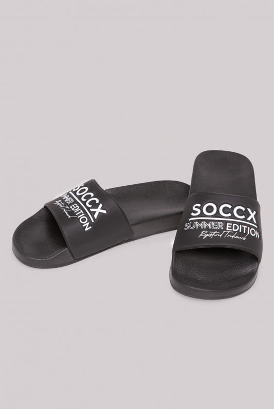 SOCCX Beach Slipper mit Logo Design