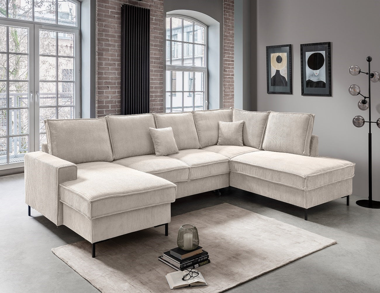 Wohnlandschaft Rom - mit Schlaffunktion und Bettkasten