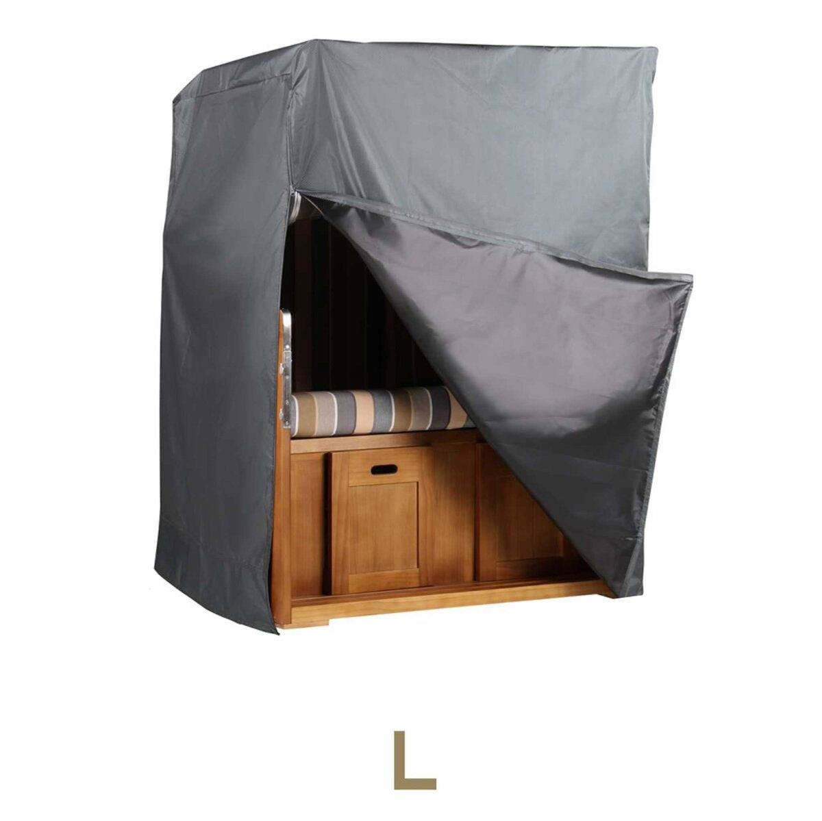 bene protect Strandkorb Schutzhülle Aero Protect Größe L Dunkelgrau