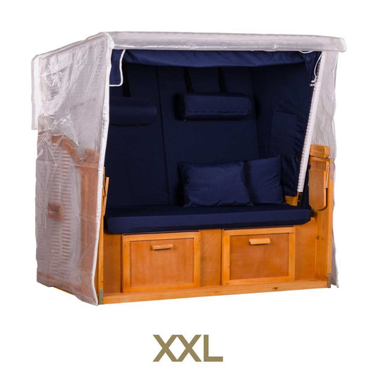 bene protect Strandkorb Schutzhülle PVC Größe XXL Transparent