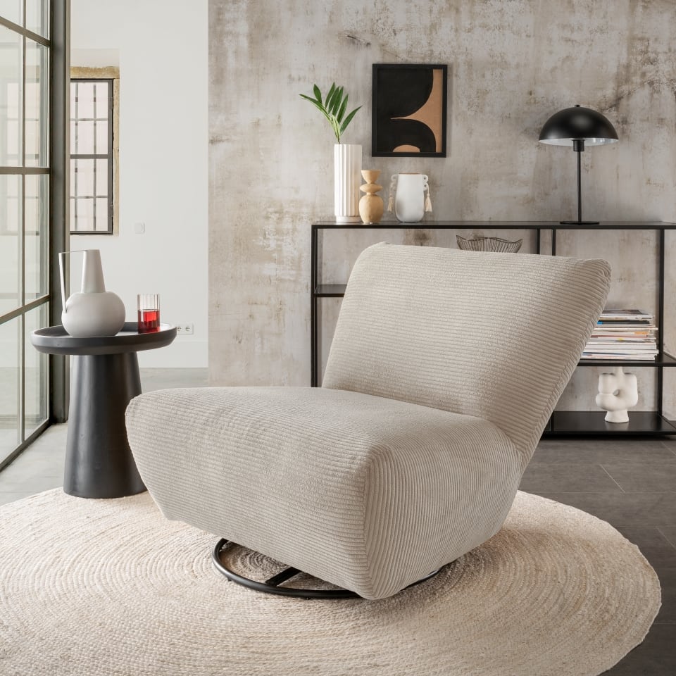 Benformato Cremallo Drehsessel: Luxuriöser Komfort in vielseitigen Stoffen und Farben