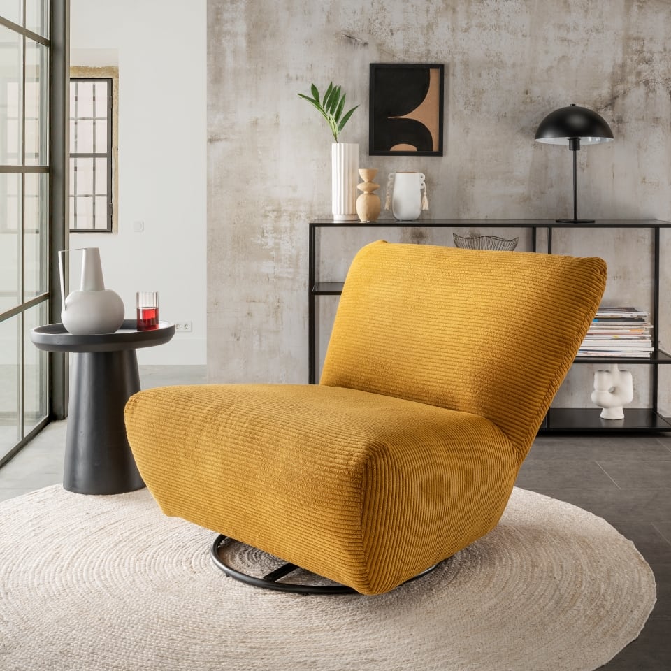 Benformato Cremallo Drehsessel: Luxuriöser Komfort in vielseitigen Stoffen und Farben