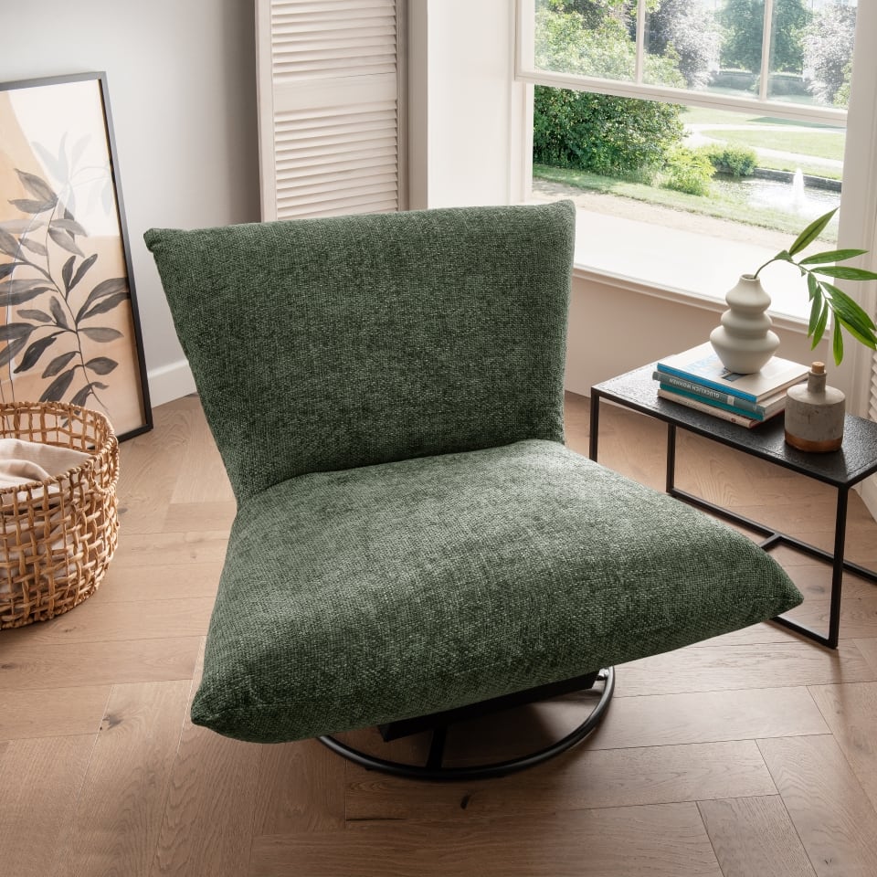 Benformato Cremona: Stilvoller Drehsessel in 9 Farbvarianten – Feincord,Cord-Flausch,Flachgewebe 360-Grad-Drehung