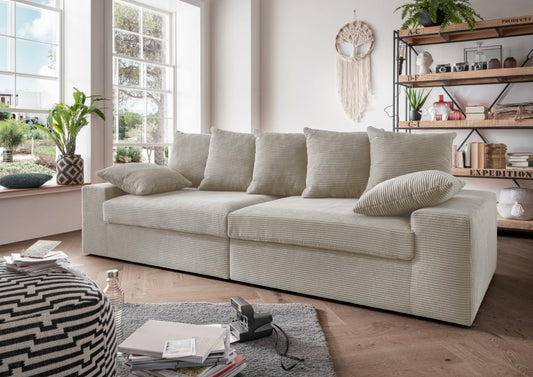 Benformato Big Sofa Sassari: Stilvolle Gemütlichkeit mit Cord-Bezug und Flexiblen Farboptionen