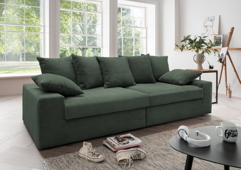 Benformato Big Sofa Sassari: Stilvolle Gemütlichkeit mit Cord-Bezug und Flexiblen Farboptionen