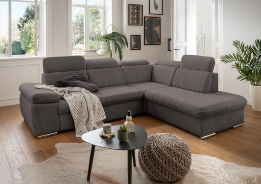 Benformato Sofa Vasto: Elegantes Design mit Schlaffunktion, Bettkasten und verstellbaren Kopflehnen in 4 Farboptionen - Jetzt bei Myhomelando entdecken
