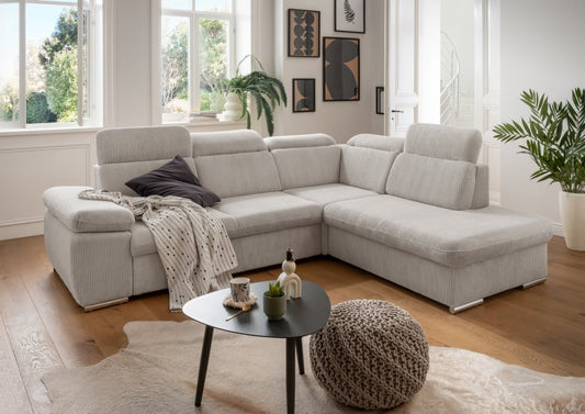 Benformato Sofa Vasto: Elegantes Design mit Schlaffunktion, Bettkasten und verstellbaren Kopflehnen in 4 Farboptionen - Jetzt bei Myhomelando entdecken