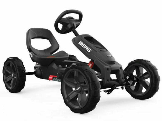 BERG Reppy Rebel Black Pedal-Gokart, Limitierte Edition, inkl. Soundbox