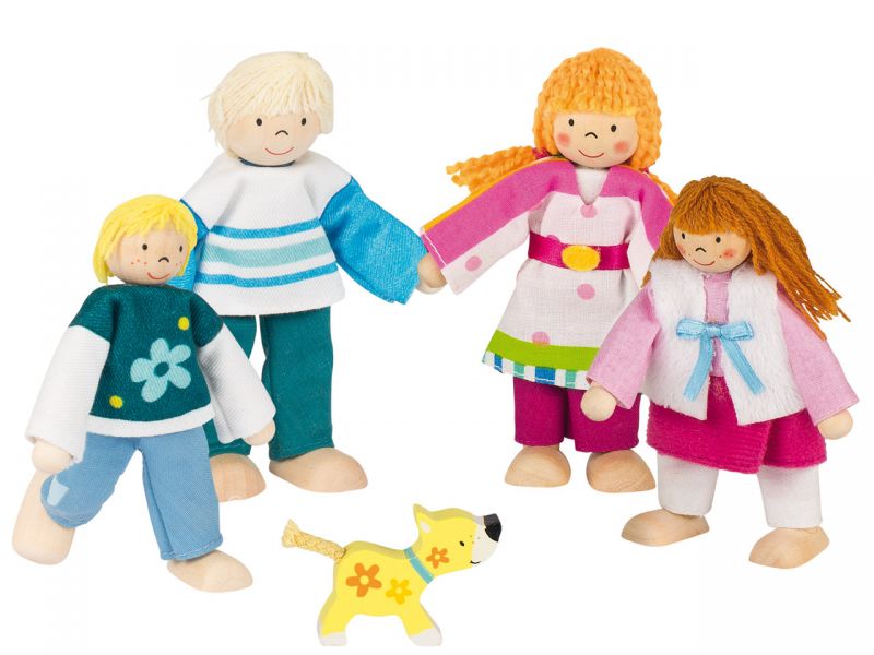 goki Susibelle Biegepuppen-Familie, 5-tlg.