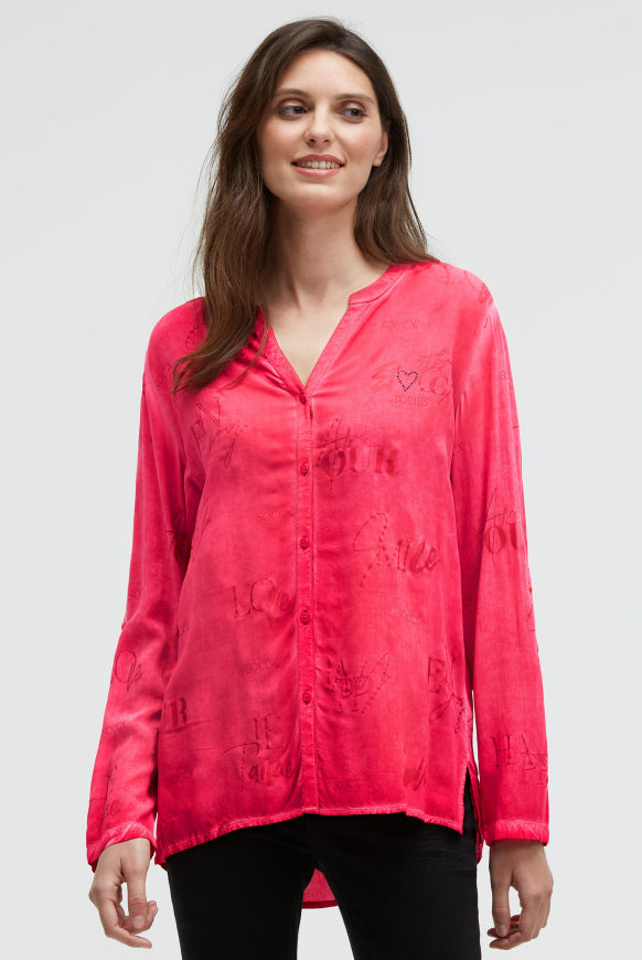 SOCCX Bluse mit All Over Print