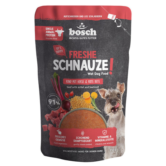 bosch Freshe Schnauze Nassfutter - Rind mit Hirse & Rote Bete