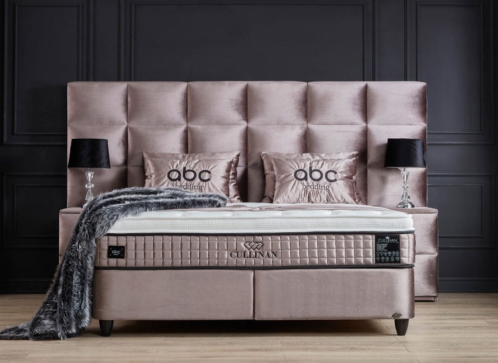 Boxspringbett 180 x 200 und 160 x 200 Cullinan – inkl Matratze &amp; Topper - ABC Bedding