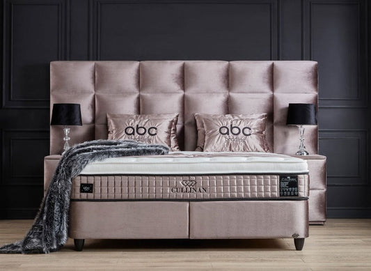 Boxspringbett 180 x 200 und 160 x 200 Cullinan – inkl Matratze &amp; Topper - ABC Bedding