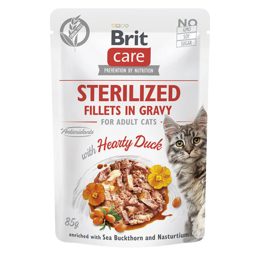 Brit Care Cat Fillets in Gravy Sterilized 24x85g