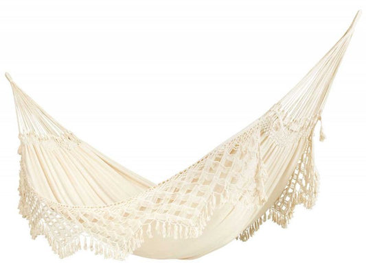 LA SIESTA Bossanova »Latte« Kingsizehängematte, naturfarben, Bio-Baumwolle