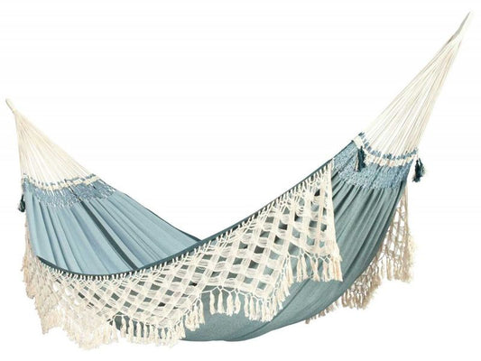 LA SIESTA Bossanova »Fjord« Kingsizehängematte, blau, Bio-Baumwolle
