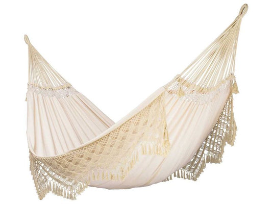 LA SIESTA Bossanova »Champagne« Kingsizehängematte, champagnerfarben, Bio-Baumwolle