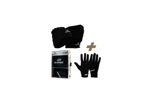 Pack bonnet multifonctions et gants running