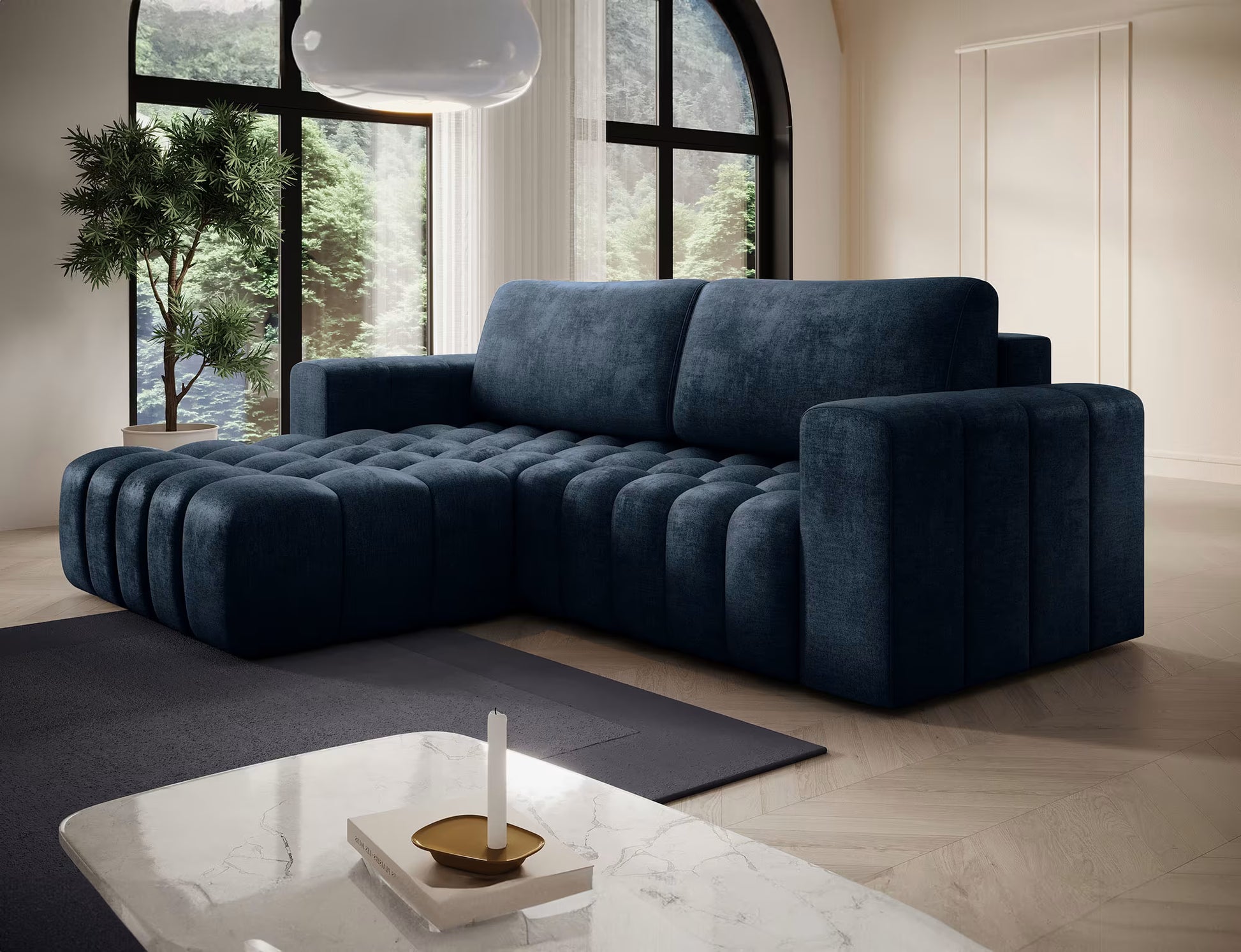 Bonett Ecksofa mit Schlaffunktion - Modernes Design und unvergleichlicher Komfort für Ihr Wohnzimmer