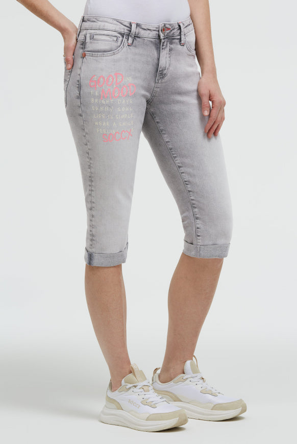 SOCCX Capri Jeans RO:MY Regular Fit
