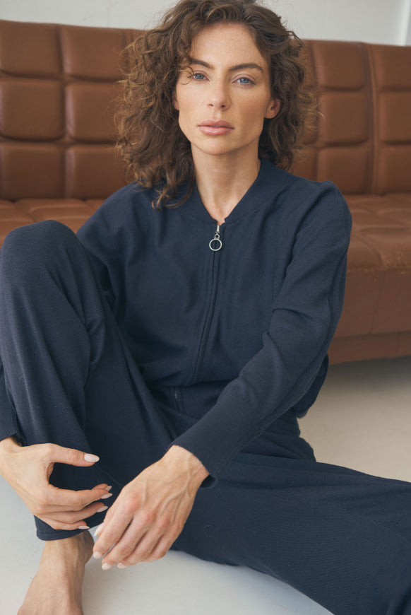 SENSES.THE LABEL Cardigan KO:MET aus Feinstrick mit Zipper