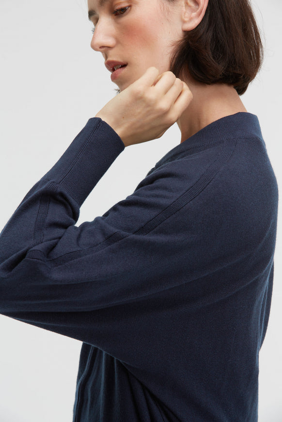 SENSES.THE LABEL Cardigan KO:MET aus Feinstrick mit Zipper