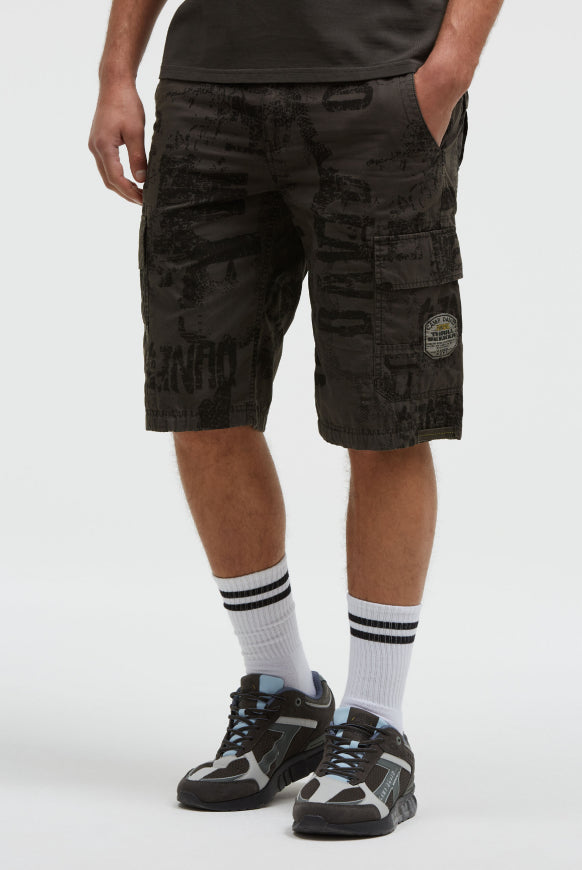 CAMP DAVID Cargo Shorts mit All Over Print