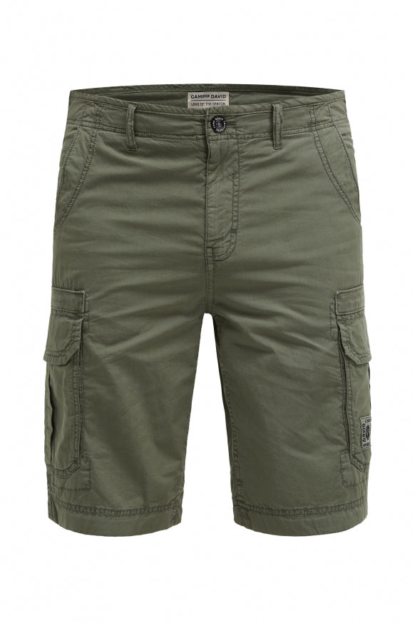 CAMP DAVID Cargo Shorts mittonigen Tapes - green olive